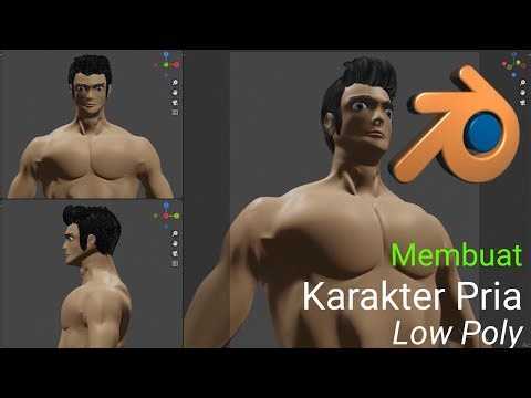 Tutorial membuat karakter 3D pria di blender