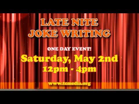 LATE-NITE COMEDY JOKE WRITING CLASS ‪@ThurstonCommunityMedia‬ SAT May 2nd 12-4pm