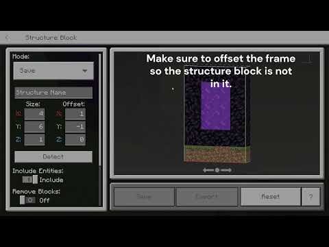 How to use the structure block in Minecraft bedrock edition