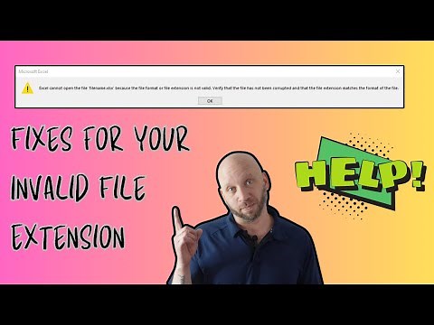 Excel Cannot Open the File because the Extension is Not Valid | Solutions you NEED to Try