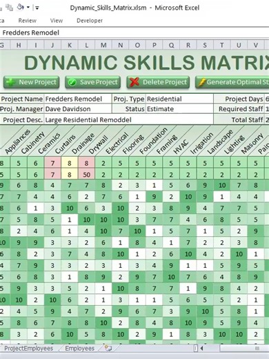 Optimize Project Staffing with Excel Automation