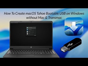 How to Create macOS Tahoe Bootable USB on Windows Without Mac & Transmac | Hackintosh