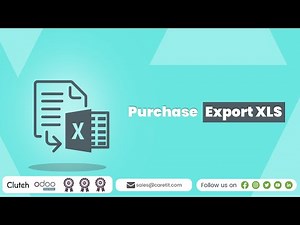 How to export purchase order reports in XLS in Odoo? | Purchase Export XLS | Odoo App | Caret IT