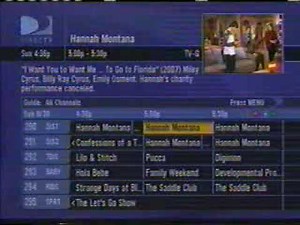 9/30/2007 DirecTV Program Guide Browsing