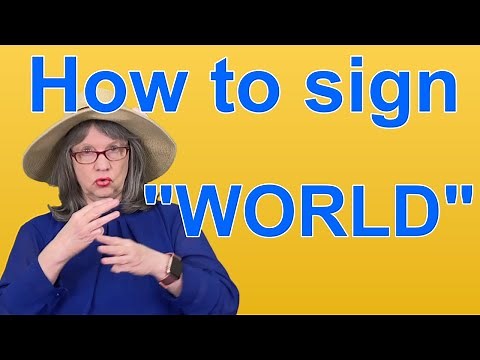 How To Sign WORLD — ASL Word Of The Day — Word 141