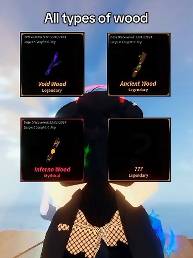 Exploring All Types of Wood in Roblox Fisch