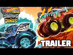 NEW! Hot Wheels Monster Trucks "SHARKS VS DINOS" | Official Trailer | NOW AVAILABLE!