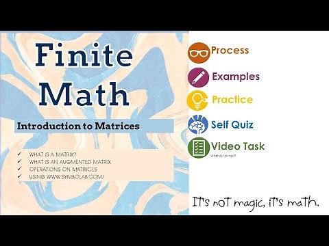 Finite Math : Introduction to Matrices