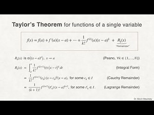 Taylor's Theorem with four proofs (Peano, Integral form, Cauchy, Lagrange), Real Analysis