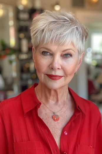 Amazing Hairstyles for olderwomen over 60 #Bob #shorthair #hairtransformation #hairtutorial #balayage #grayhair | Beauty Of Women