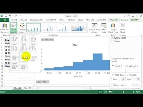 How to construct a Frequency Table & Histogram in Excel