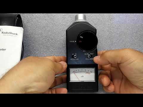 0911 radio shack sound level meter 33-2050