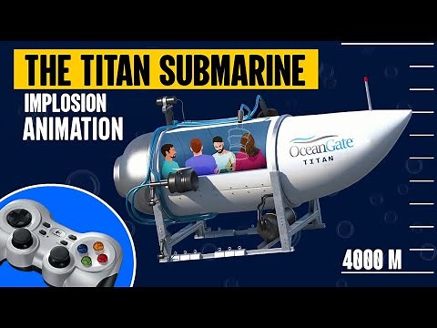 The Titan OceanGate Submarine Implosion | Animation | Titanic Ship Wreck