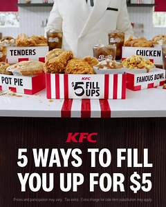 1.6K reactions · 126 shares | I spend all my time making $5 Fill Ups so you can spend all your time eating $5 Fill Ups. And that’s okay because time is just a construct. | KFC | Facebook