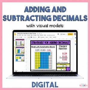 Adding and Subtracting Decimals with Visual Models - Digital