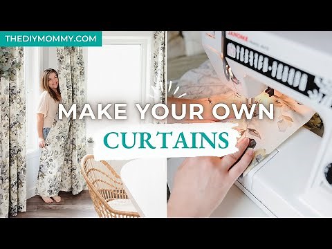How to MAKE CURTAINS at HOME that look INCREDIBLE! *perfect pleat hack* | The DIY Mommy