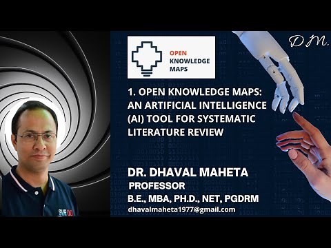 1. Open Knowledge Maps: An AI Tool for Systematic Literature Review (SLR) || Dr. Dhaval Maheta