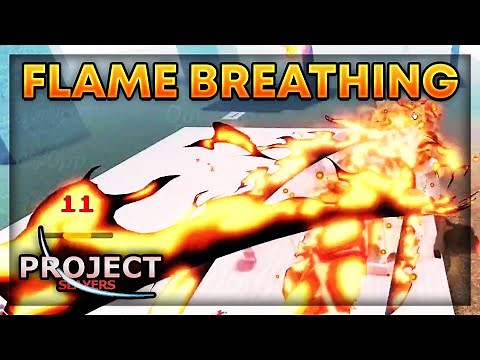 [Project Slayers] All MOVES for Flame Breathing SHOWCASE in Project Slayers | Roblox