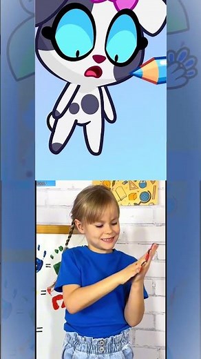 Let's Mix Colors with Mom! 💛 Fun Creative Hacks for Kids! #diy #animation #shorts #crafts