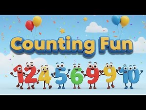 Learn Numbers 1 to 10 with Dancing Numbers | 3D Counting Song for Kids”