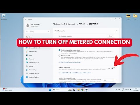 How to Turn OFF Metered Connection in Windows 11