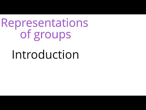 Representation theory: Introduction
