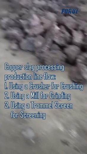 Copper Slag Processing Production Line Flow
