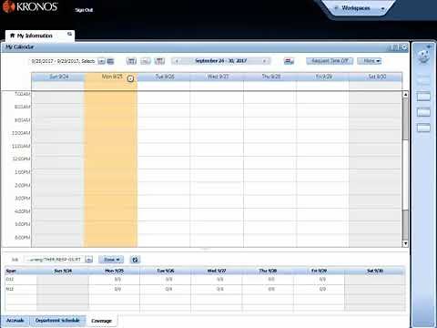 Kronos Employee Time Off Requests