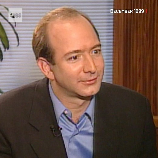 In a 1999 interview with CNN, Amazon founder Jeff Bezos expressed his shock at the company's success. Amazon was still using paper for window blinds at the time and an old hospital as its headquarters. It's now one of the largest companies in the world, worth nearly $1.7 trillion. https://cnn.it/3cQqwZM | CNN