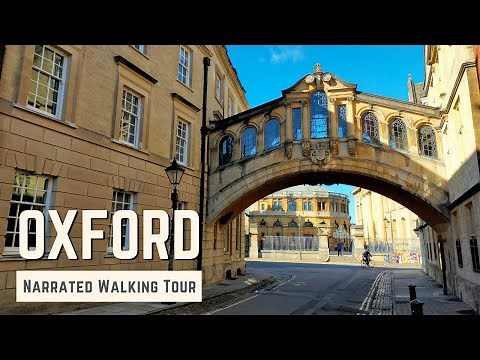 OXFORD | 4K Narrated Walking Tour | Let's Walk 2021