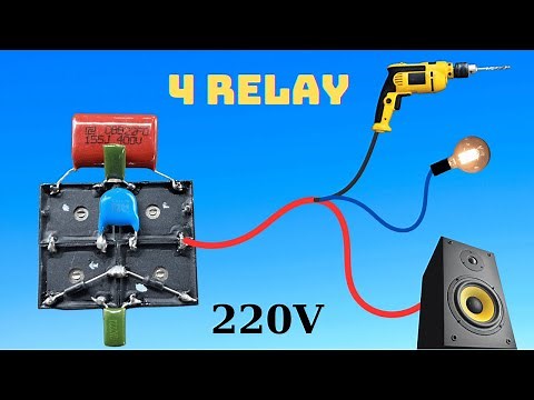 Unveiling the Secrets | How to turn 4 RELAY into a powerful 220V INVERTER