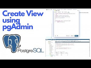 Create View in PostgreSQL using pgAdmin tool (tutorial) #ezettutorial #ezetideas