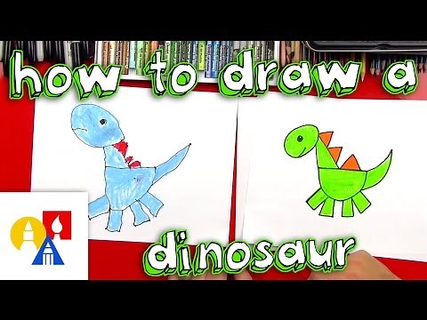 How To Draw A Dinosaur With Shapes