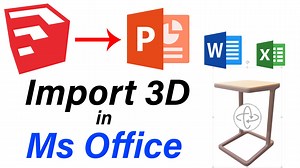 Import 3D Model in PowerPoint | SketchUp to Microsoft Office Full Video - https://youtu.be/Q6rPjsZhiPs | Sketchup Tutorials