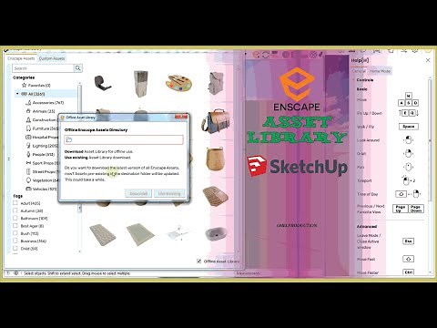 cara input ASSET LIBRARY offline di enscape 3.3