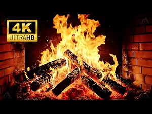 🔥 FIREPLACE 4K (LIVE 24/7). Burning Logs & Fire Sounds. Christmas Ambience Fireplace