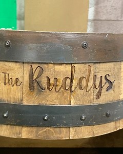 19 reactions | Custom engraving on a Half Barrel Hideaway. | Motor City Barrels | Facebook