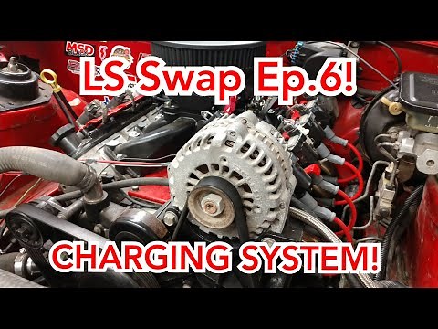 EASY LS Swap Alternator Wiring! It only takes one wire! How to add a resistor!