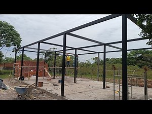 en 4 días casa de 7 por 12 armado de la estructura