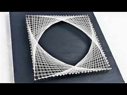 String Art - How to do geometric triangles