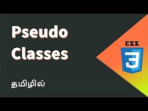 CSS Pseudo Classes Explained in Tamil