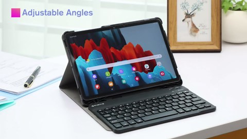 FINTIE Keyboard Case for Samsung Galaxy Tab S8/Tab S7 11 Inch (Model SM-X700/X706/T870/T875/T878) with S Pen Holder, Slim Lightweight Stand Cover w/Detachable Wireless Bluetooth Keyboard, Black
