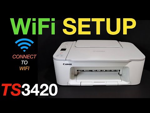 Canon Pixma TS3420 WiFi SetUp, Connect To WiFi Network of your Home or Office.