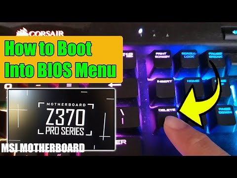 MSI Motherboard: How to Boot Into BIOS Menu With Delete Boot Key