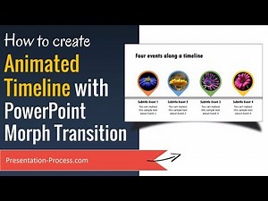 Create Animated Timeline with Morph Transition (PowerPoint 2016)