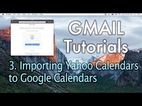 3 Importing Yahoo Calendars to Google