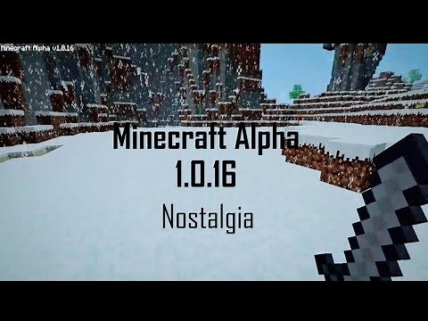Minecraft Alpha 1.0.16 Gameplay