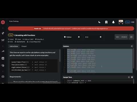 Codewars | Calculating with Functions | Python 5 kyu