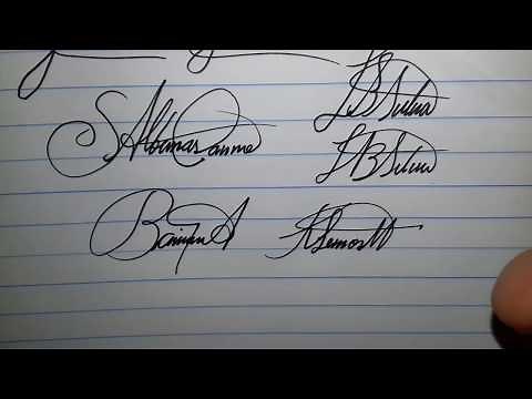 HOW TO CREATE A SIGNATURE - INITIALS 23