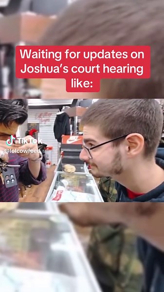 What’s the verdict for Joshua today!? #joshuablock #worldoftshirts #court